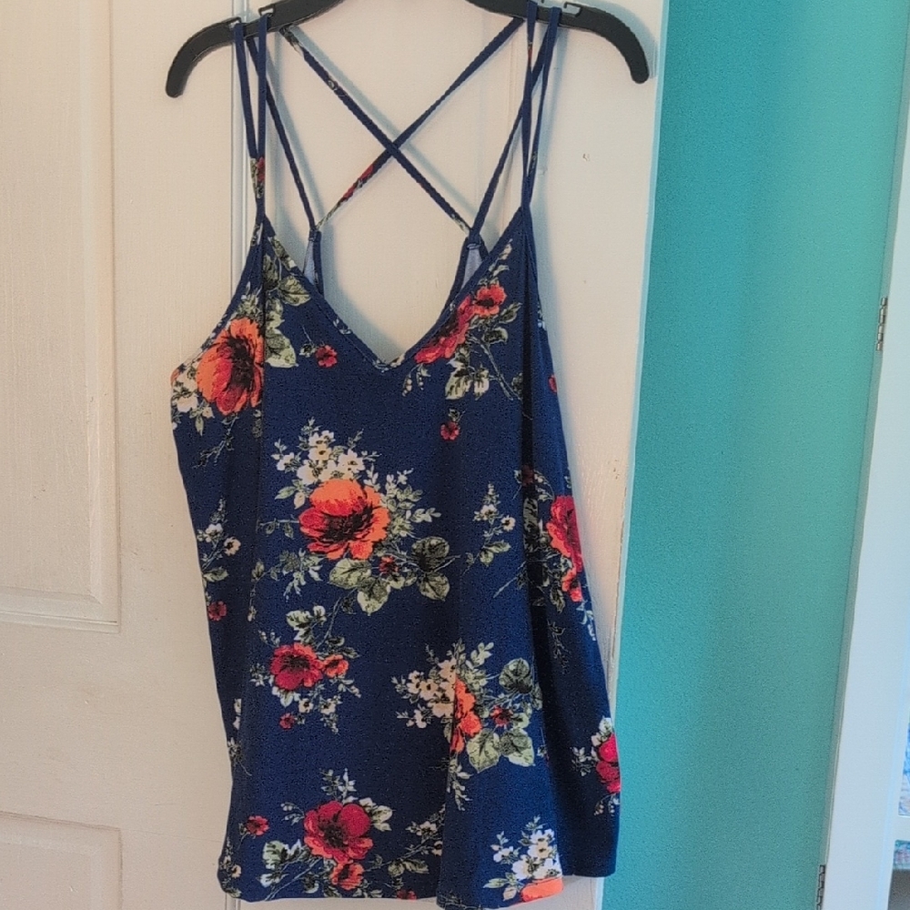Floral Strappy Women's Top